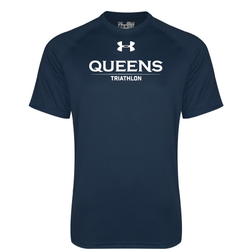 Under Armour Navy Tech Tee - UA - Queens Triathlon
