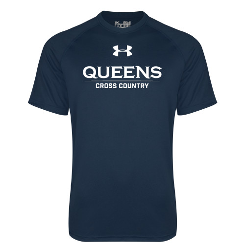  Under Armour Navy Tech Tee - UA - Queens Cross Country