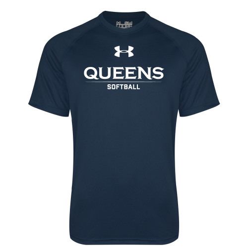  Under Armour Navy Tech Tee - UA - Queens Softball
