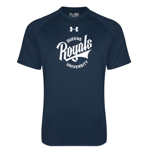 Queens U of Charlotte Under Armour Navy Tech Tee