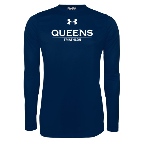  Under Armour Navy Long Sleeve Tech Tee - UA - Queens Triathlon