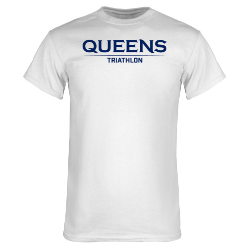  White T Shirt - Queens -  Triathlon