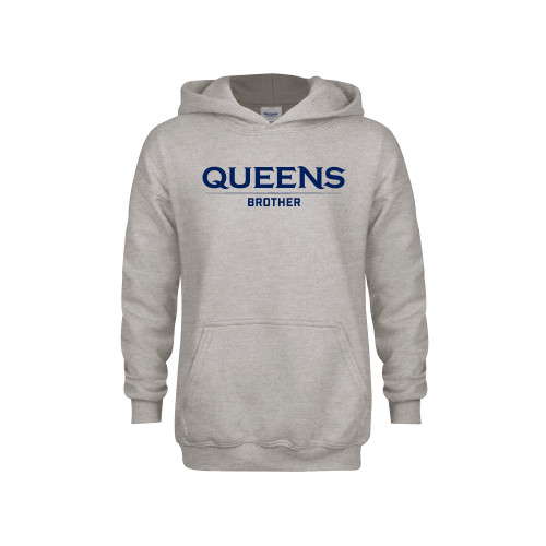  Youth Grey Fleece Hood - Queens - Brother
