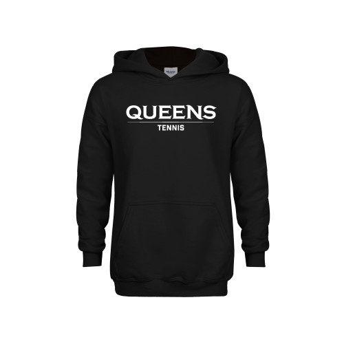  Youth Black Fleece Hoodie - Queens -  Tennis