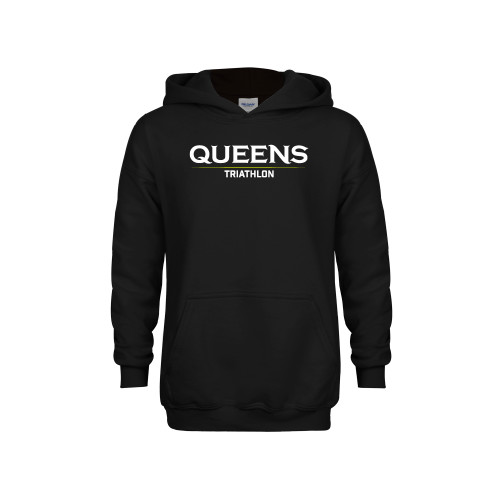  Youth Black Fleece Hoodie - Queens -  Triathlon