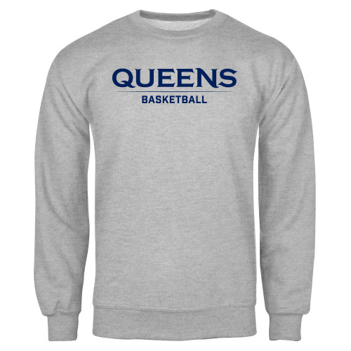  Grey Fleece Crew - Queens -  Basketball