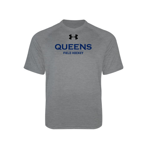  Under Armour Youth Grey Tech Tee - UA - Queens Field Hockey