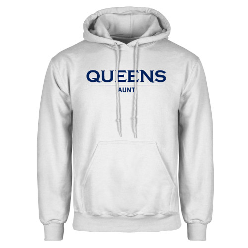  White Fleece Hoodie - Queens - Aunt
