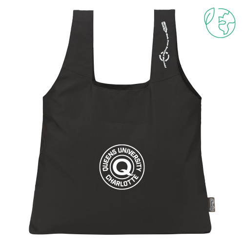  ChicoBag Black Original rePETe Tote - Queens Q Athletic Seal