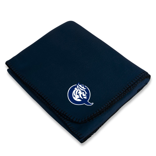  Navy Arctic Fleece Blanket - Queens Athletic Mark