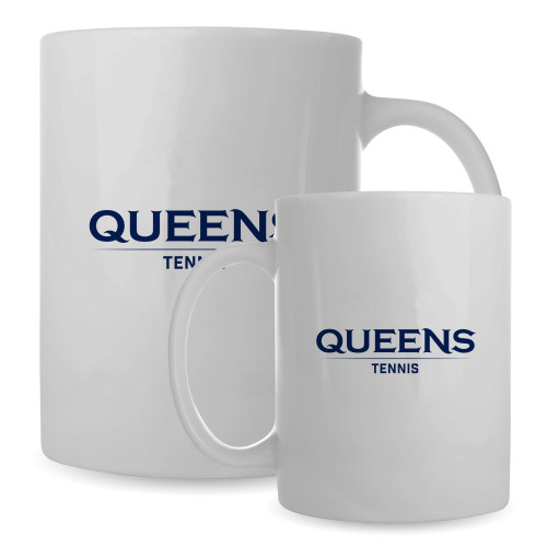  Full Color White Mug 15oz - Queens -  Tennis