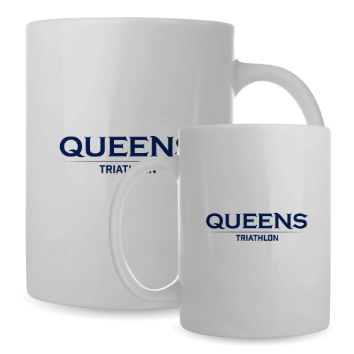  Full Color White Mug 15oz - Queens - Triathlon