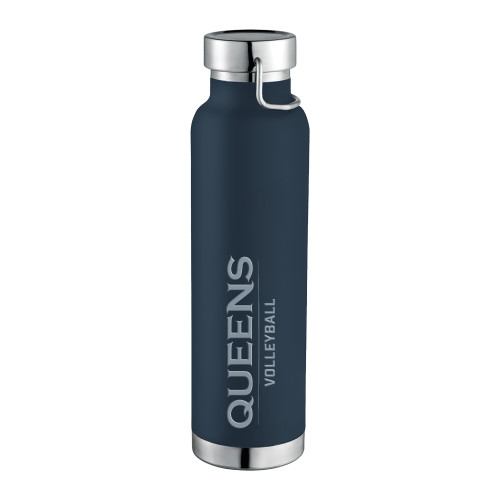  Thor Copper Vacuum Insulated Navy Bottle 22oz - Queens -  Volleyball Engraved