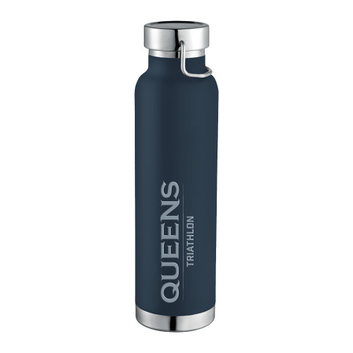  Thor Copper Vacuum Insulated Navy Bottle 22oz - Queens - Triathlon Engraved