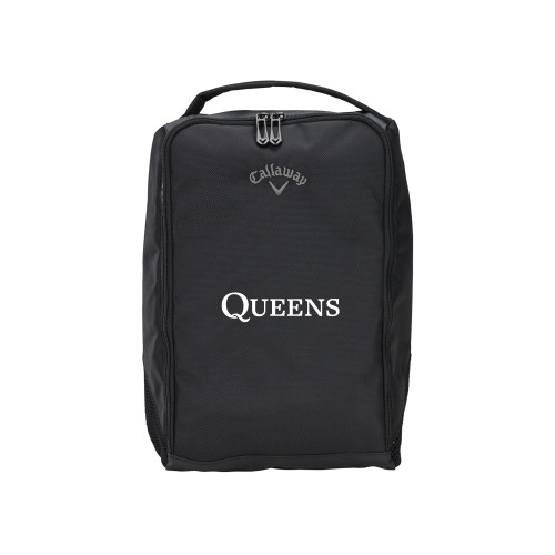  Callaway Clubhouse Black Golf Shoe Bag - Queens Institutional Wordmark Embroidery