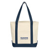 Thumbnail image for  Cotton Canvas Natural/Navy Tote Bag