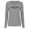 Thumbnail image for  Womens Grey Long Sleeve V Neck Tee 