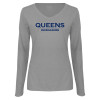 Thumbnail image for  Womens Grey Long Sleeve V Neck Tee 