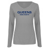 Thumbnail image for  Womens Grey Long Sleeve V Neck Tee 