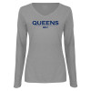 Thumbnail image for  Womens Grey Long Sleeve V Neck Tee 