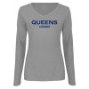 Thumbnail image for  Womens Grey Long Sleeve V Neck Tee 