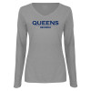 Thumbnail image for  Womens Grey Long Sleeve V Neck Tee 