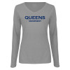 Thumbnail image for  Womens Grey Long Sleeve V Neck Tee 