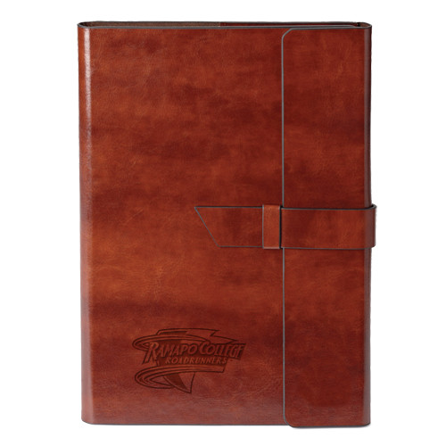  Fabrizio Brown Portfolio w/Loop Closure - Ramapo College Roadrunners Engraved