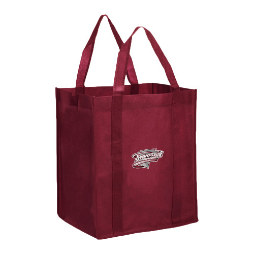  Non Woven Maroon Grocery Tote - Ramapo College Roadrunners