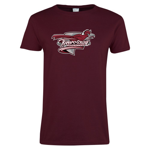  Womens Maroon Short Sleeve Tee - Official Logo