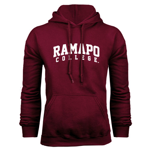  Maroon Fleece Hoodie - Arched Ramapo College