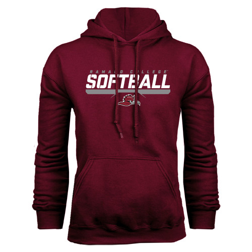  Maroon Fleece Hoodie - Ramapo College Softball Stencil