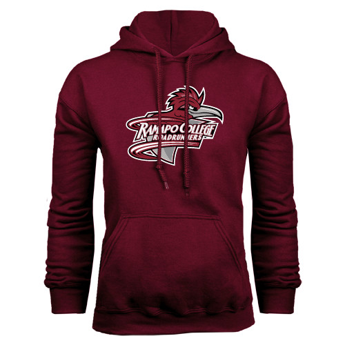  Maroon Fleece Hoodie - Ramapo College Roadrunners w/ Head