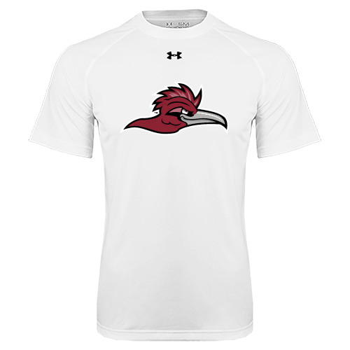  Under Armour White Tech Tee - Roadrunner Head