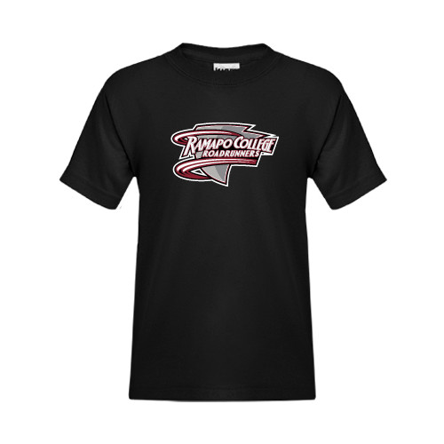  Youth Black T Shirt - Ramapo College Roadrunners