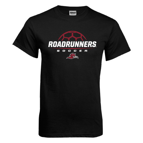  Black T Shirt - Roadrunners Soccer Stacked