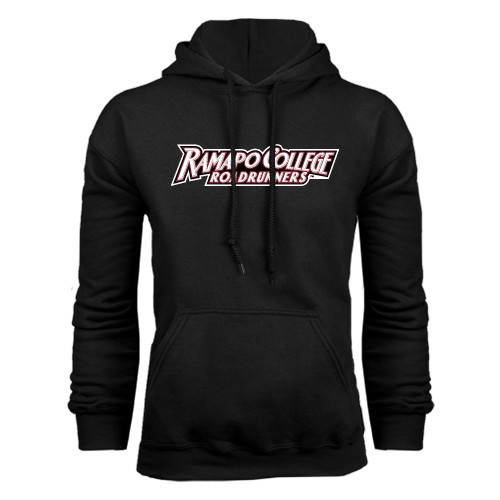  Black Fleece Hoodie - Ramapo College Roadrunners Word Mark