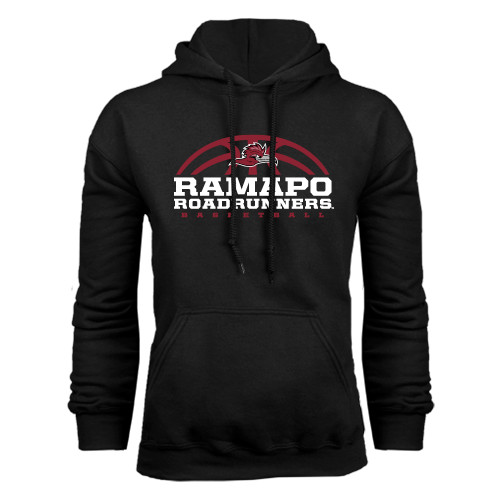  Black Fleece Hoodie - Ramapo Roadrunners Basketball Half Ball