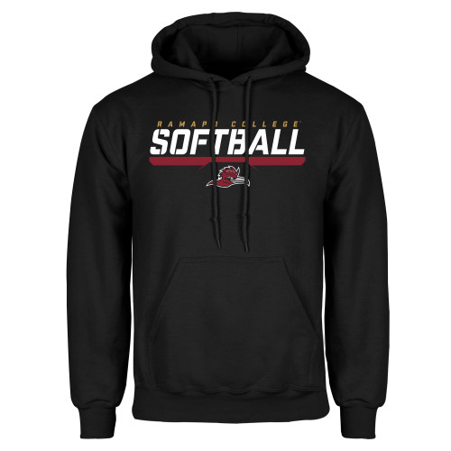  Black Fleece Hoodie - Ramapo College Softball Stencil