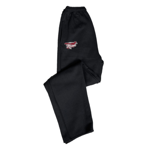  Black Fleece Open Bottom Pant - Official Logo
