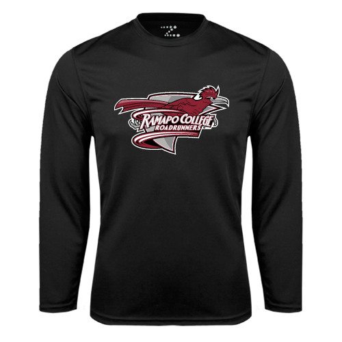  Black Performance Long Sleeve Shirt - Official Logo
