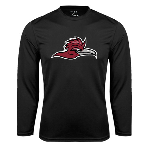 Black Performance Long Sleeve Shirt - Roadrunner Head