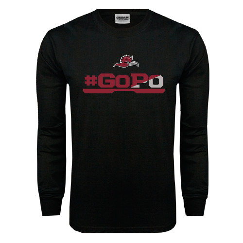  Black Long Sleeve T Shirt - #GoPo