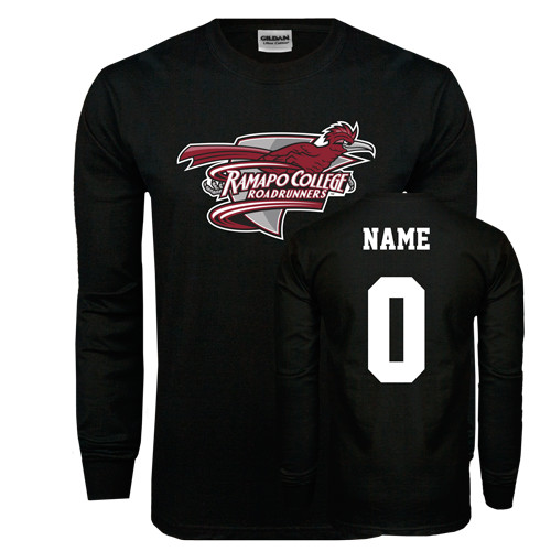  Black Long Sleeve T Shirt - Official Logo