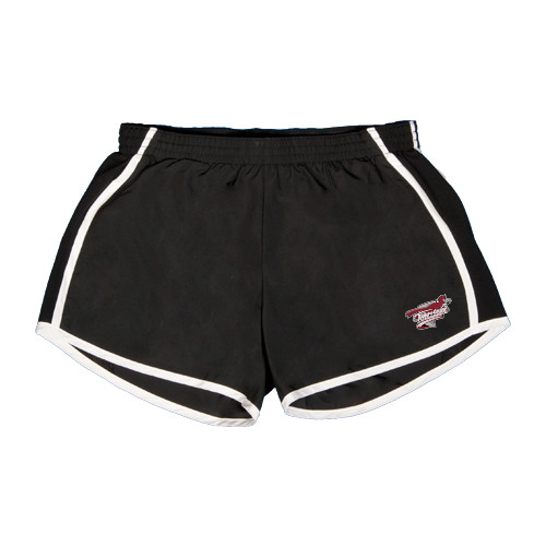  Womens Black/White Team Short - Official Logo