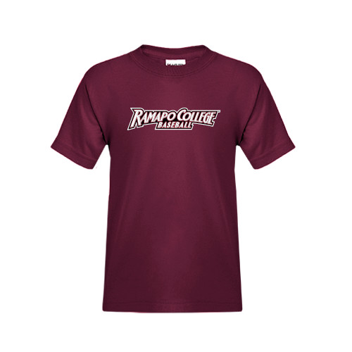 Youth Maroon T Shirt - Baseball