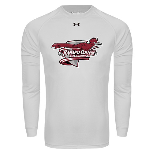  Under Armour White Long Sleeve Tech Tee - Official Logo
