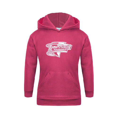  Youth Hot Pink Fleece Hoodie - Ramapo College Roadrunners