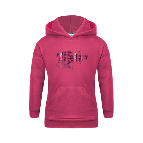  Youth Hot Pink Fleece Hoodie - Ramapo College Roadrunners Foil