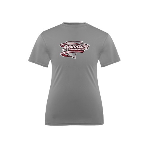  Youth Performance Grey Concrete Tee - Ramapo College Roadrunners